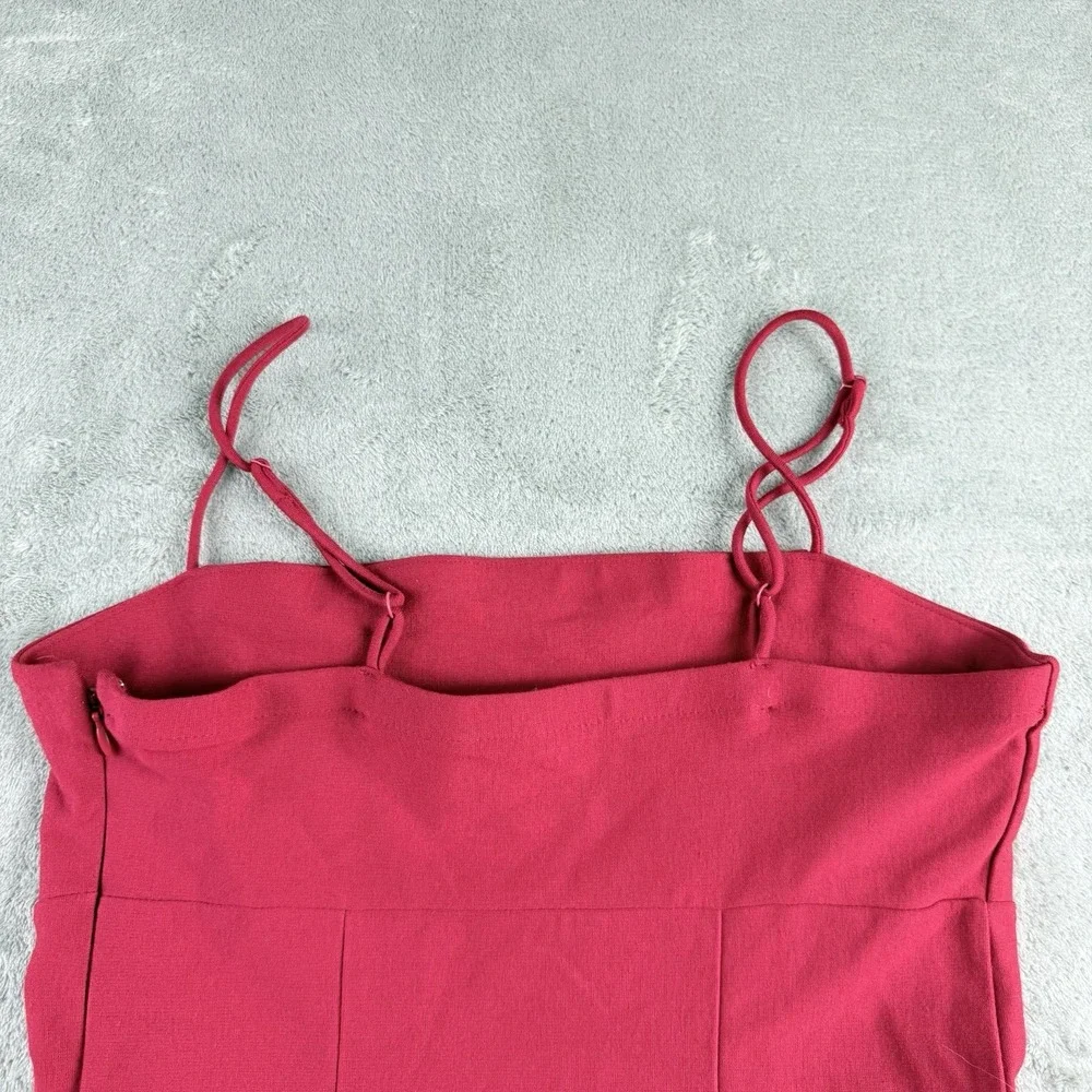 Urban Outfitters Mini Dress Womens Medium Red Adjustable Thin Straps Stretch Y2K - Picture 13 of 14